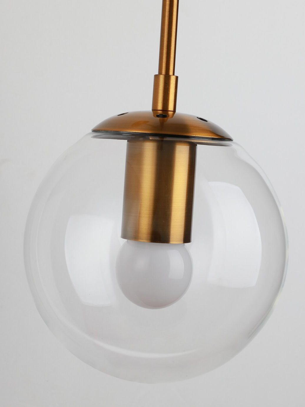 Moderne Væglampe i Messing og Glas