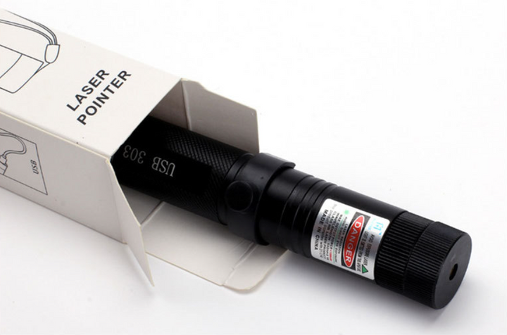 Genopladelig Laserpointer med Justerbar Fokus og Sikkerhedslås