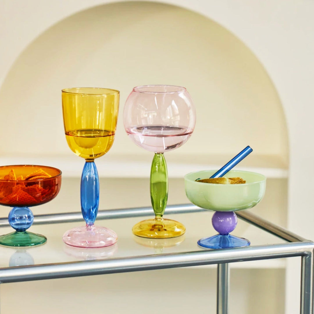 Borosilikatglas Vinglas i Bordeaux og Crimson