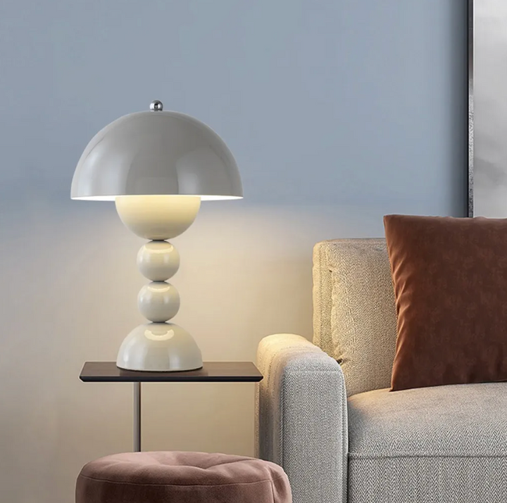 Dimmbar Svampeformet LED Bordlampe - USB Genopladelig Skandinavisk Design