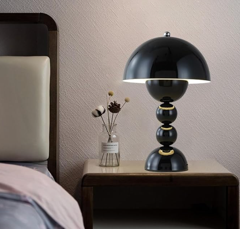Dimmbar Svampeformet LED Bordlampe - USB Genopladelig Skandinavisk Design