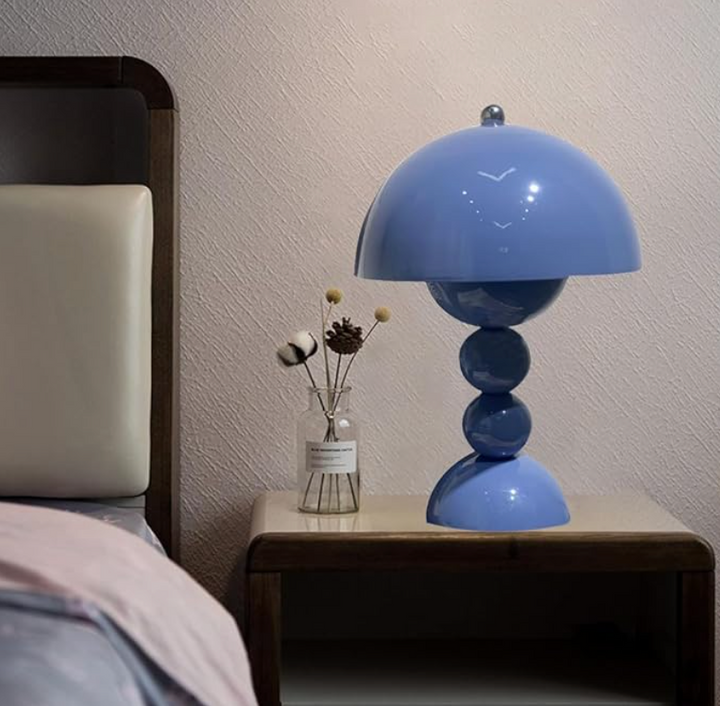 Dimmbar Svampeformet LED Bordlampe - USB Genopladelig Skandinavisk Design