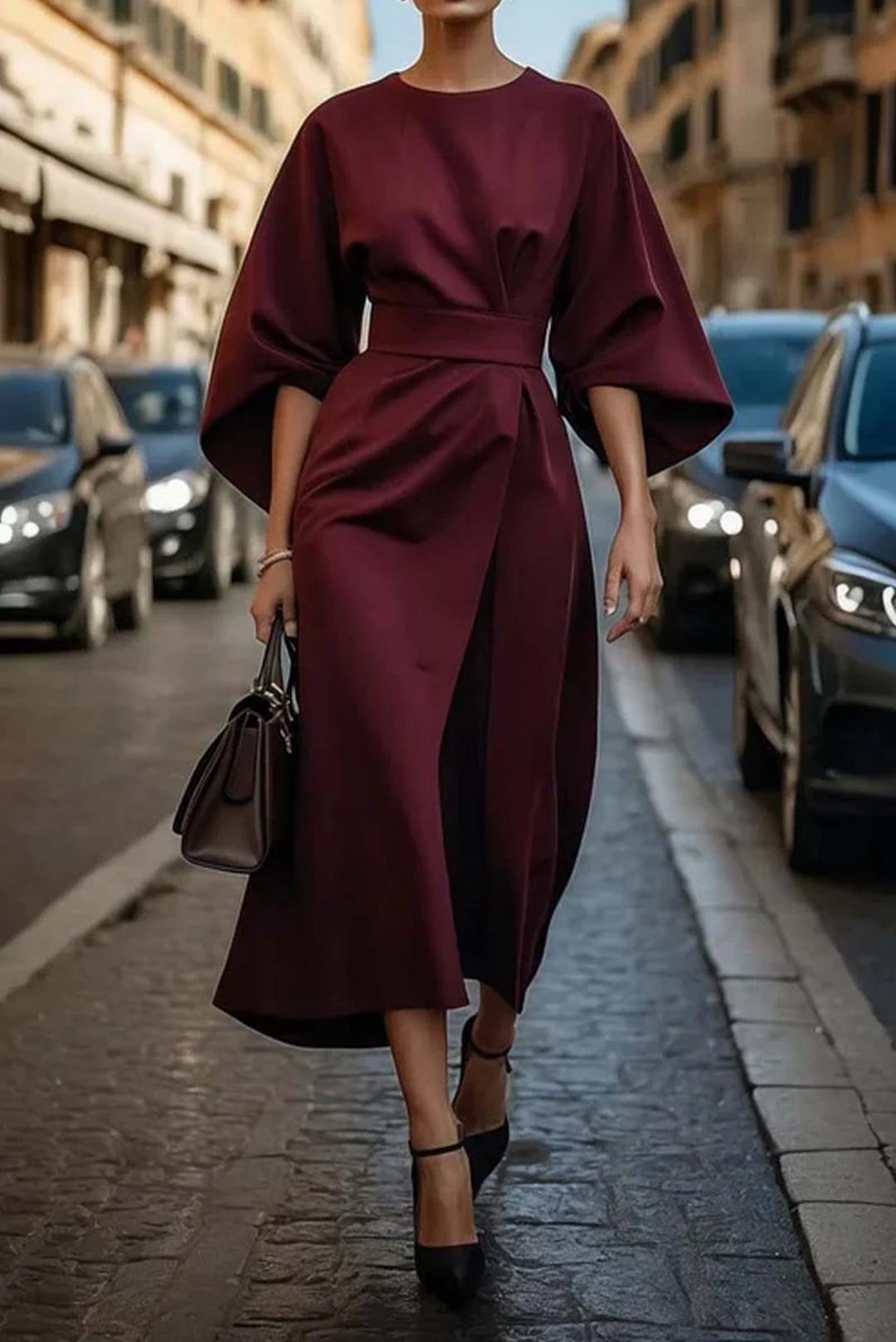 Wendy™ | Elegant Kjole med Lanterneærmer