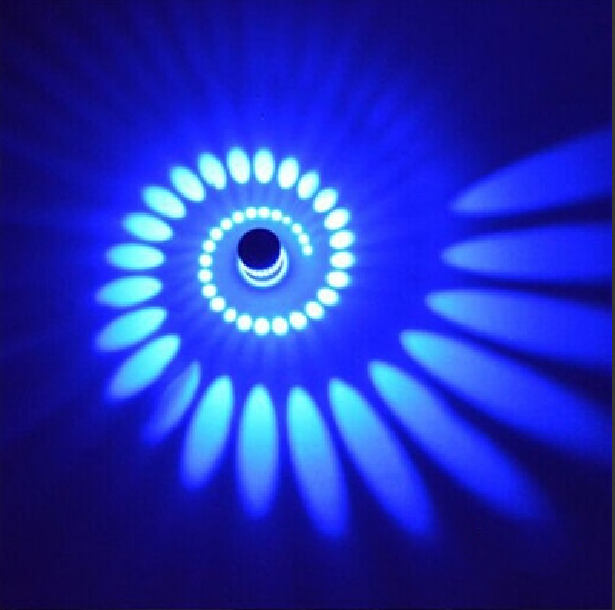 Spiral LED Downlight med Børstet Nikkelfinish