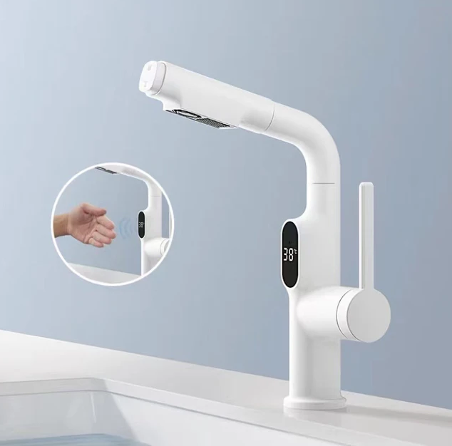Intelligent Utrækkelig Køkkenarmatur med LED Temperaturdisplay