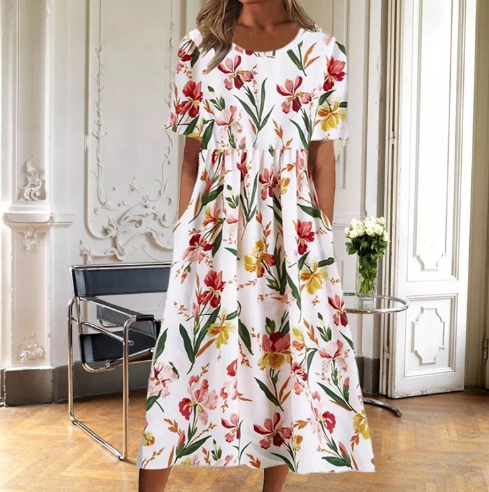 Ruby™ | Blomstret Kjole