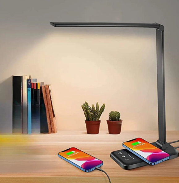 Justerbar LED Skrivebordslampe med USB Opladning