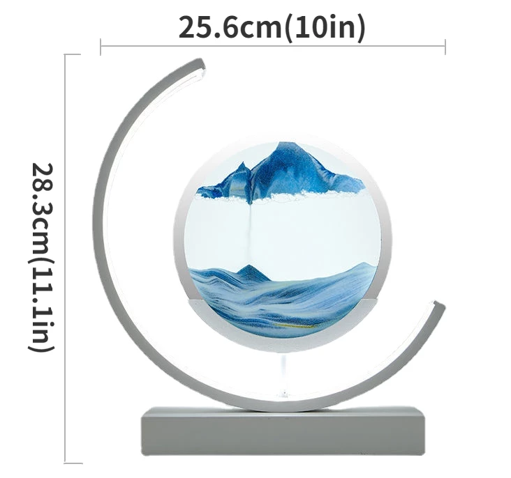Sandscape LED Lampe med Dynamisk Sandkunst