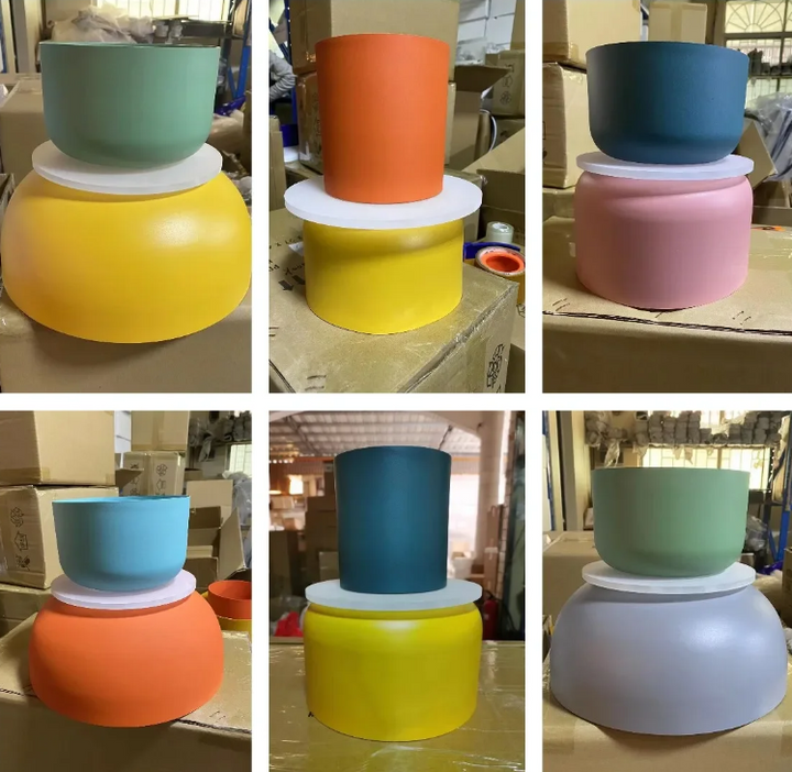 Farverig Macaron LED Pendel lampe i Moderne Skandinavisk Design
