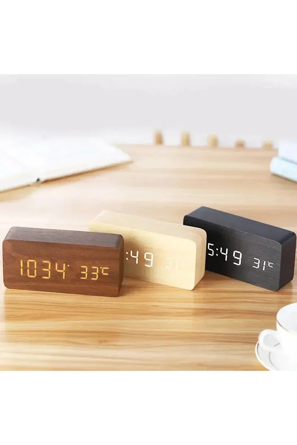 LED Digital Ur i Holdbart ABS med Klart Display