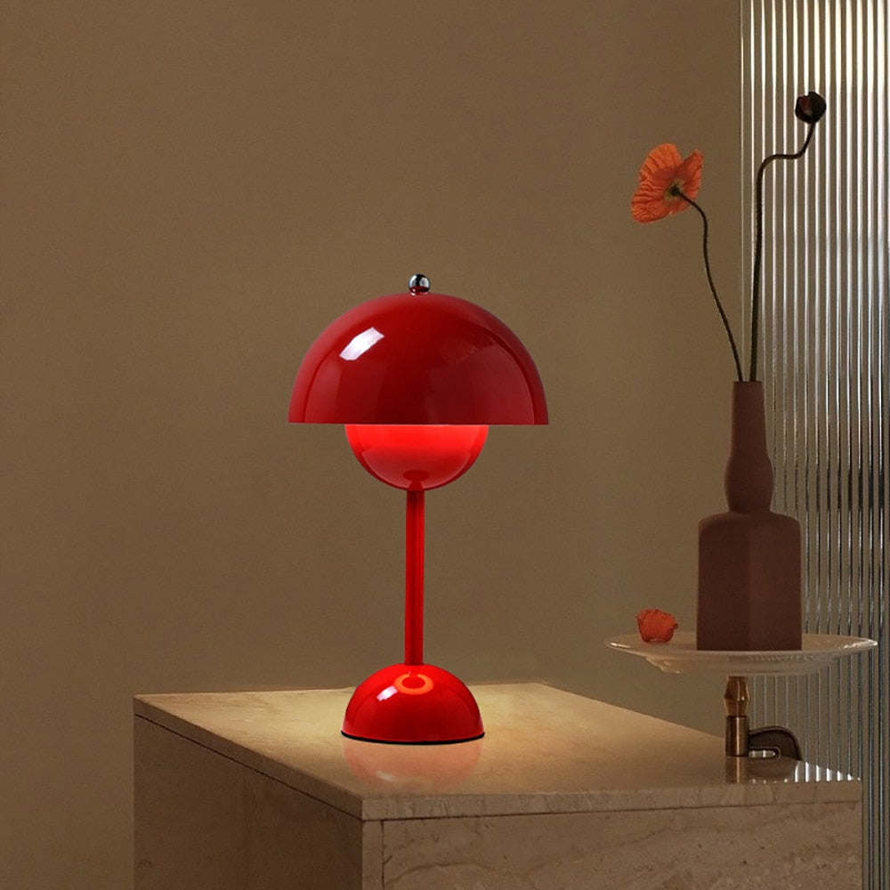 Trådløs Blomsterkrukke Lampe med LED Belysning