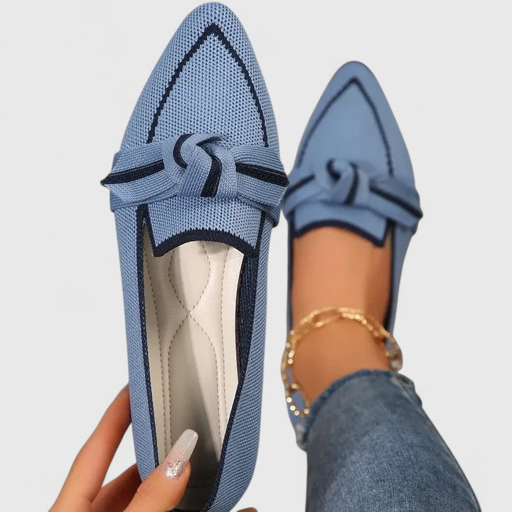 Felicia | Dame Orthopædiske Spidse Slip-ons med Knote