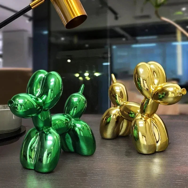 Håndlavet Harpiks Balloon Dog Skulptur i Moderne Design