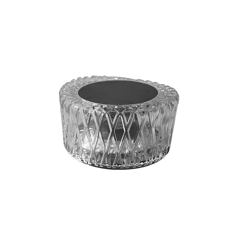 Elegant Krystal LED Bordlampe med Fuglerede Design