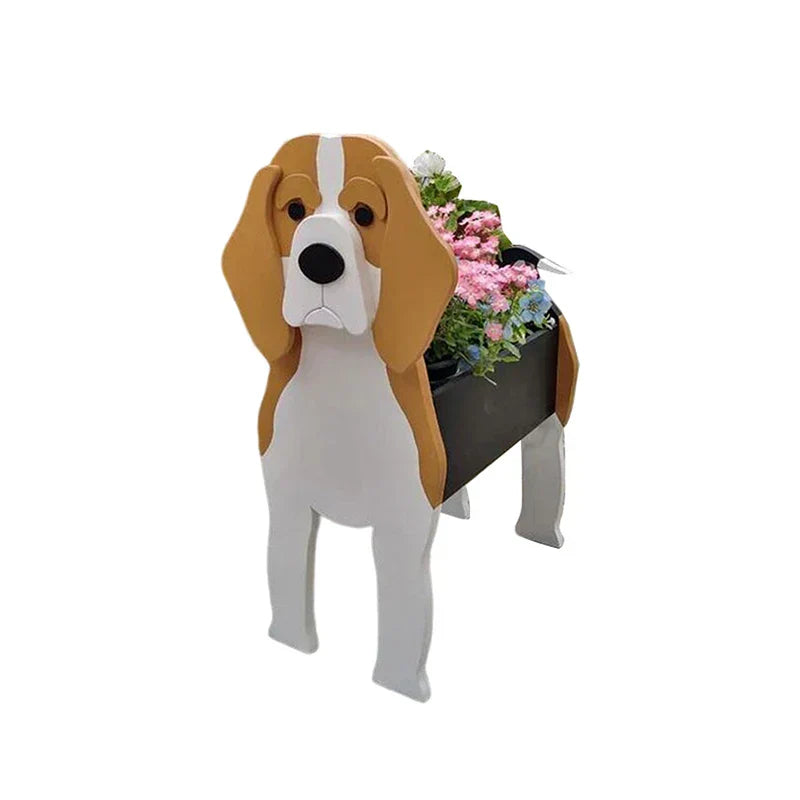 Hund-formet Blomsterkrukke til Indendørs og Udendørs Brug