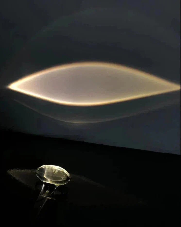 Krystal Bordlampe med Øje af Himlen Motiv