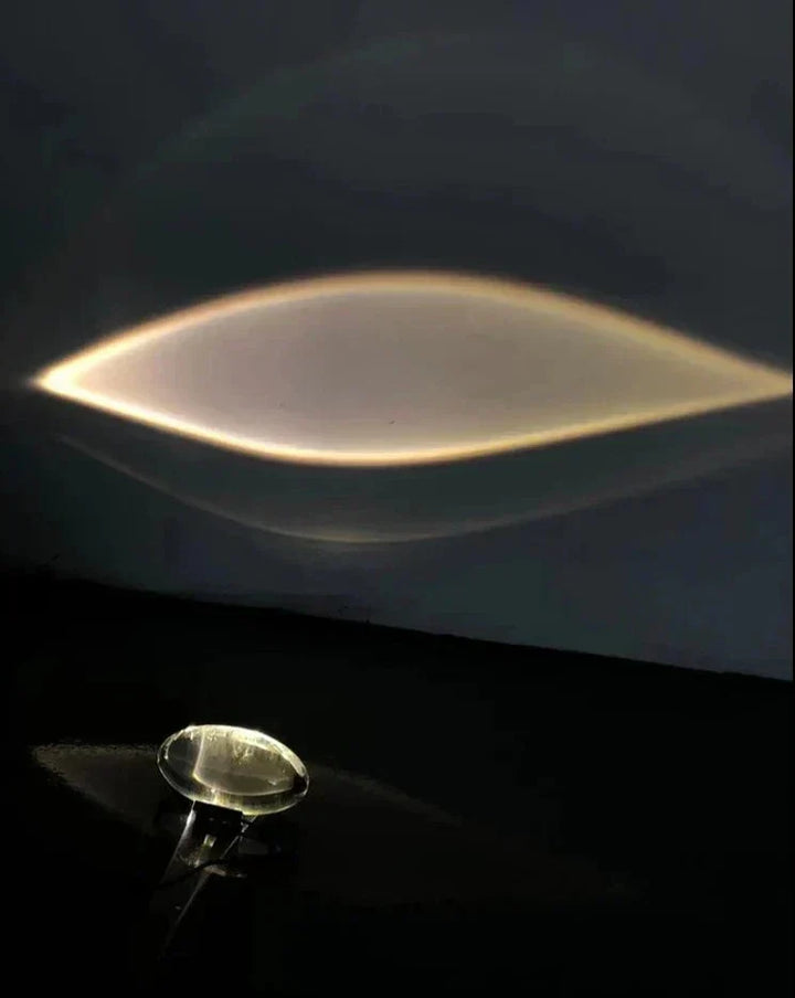 Krystal Bordlampe med Øje af Himlen Motiv