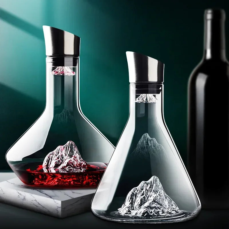 Blyfrit Krystal Karaffel 1500ml Isbjergdesign til Rødvin