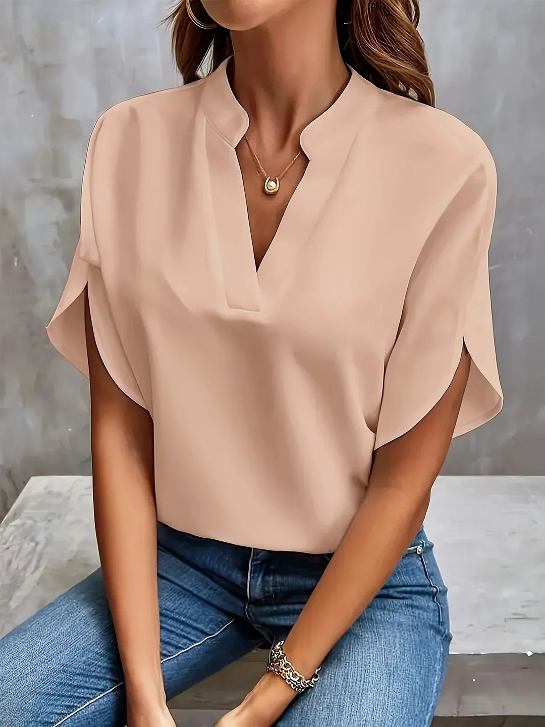 Thalia™ | Elegant Bluse med Skræddersyet Snit