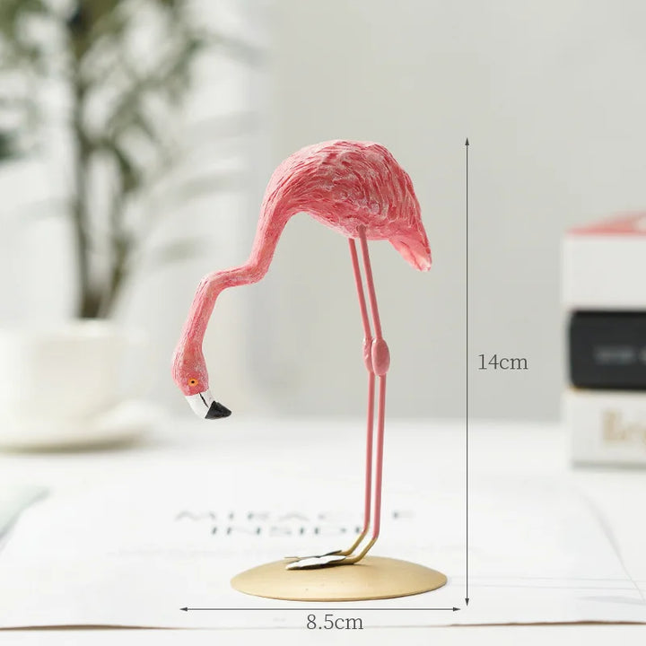 Moderne Flamingo Skulptur i Miljøvenlig Resin