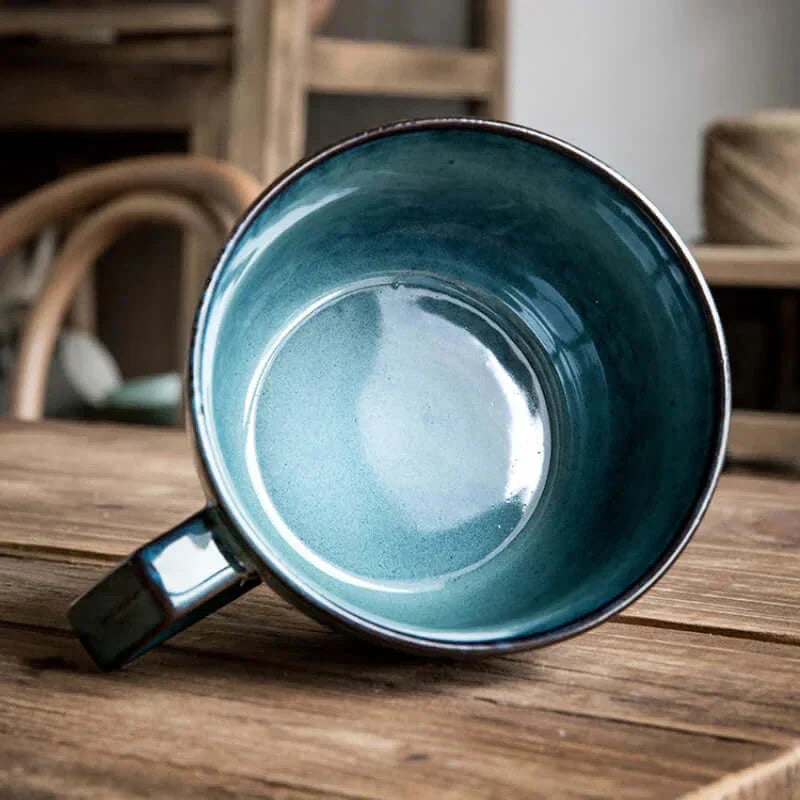 Håndmalet Ekstra Stor Porcelæns Kaffe Kop 650 ml