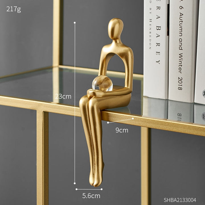 Moderne Abstrakt Skulptur i Harz med Mat Finish