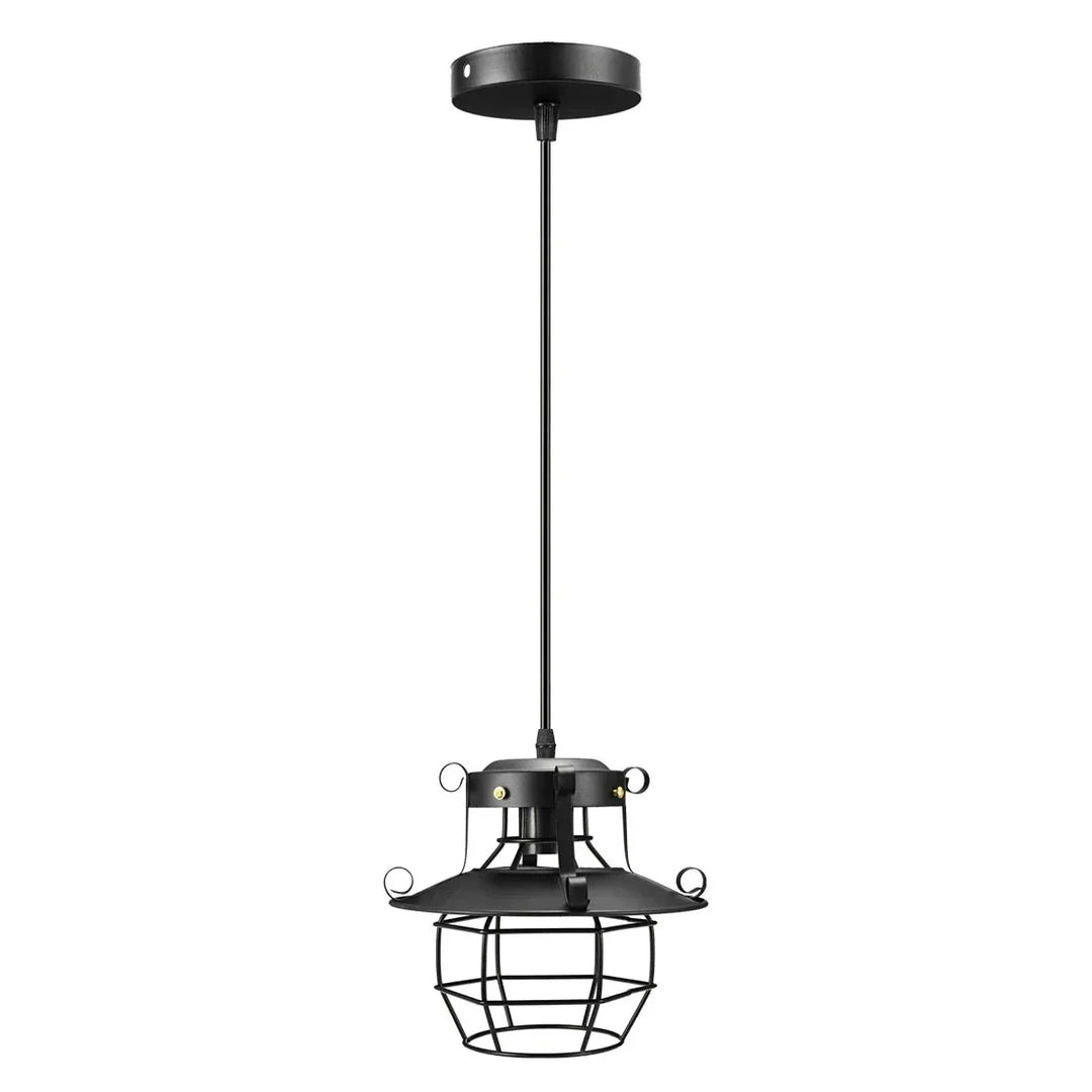 Dæmpbar Retro Pendellampe i Sort Aluminium