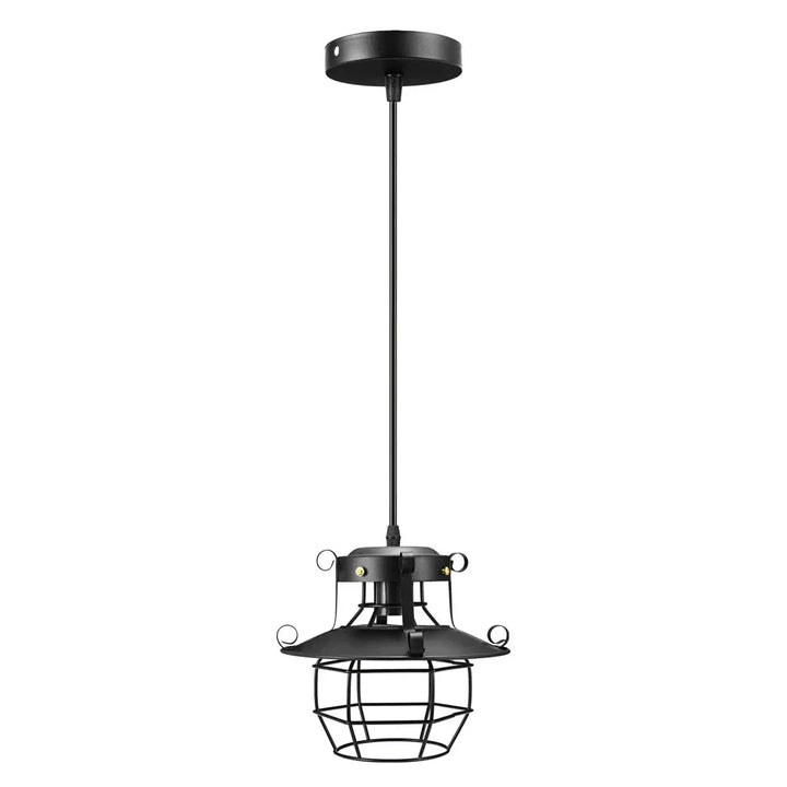 Dæmpbar Retro Pendellampe i Sort Aluminium
