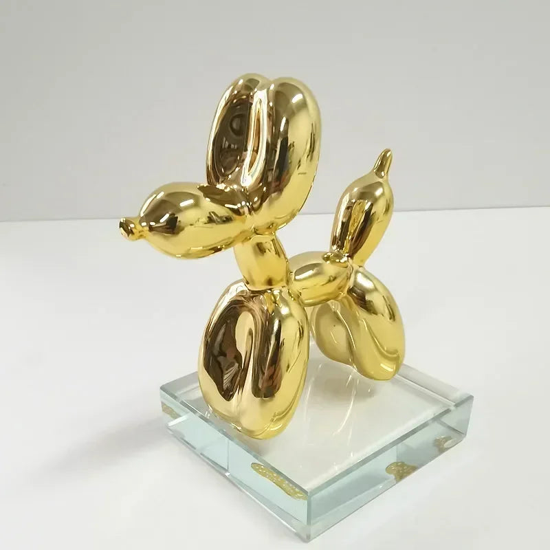 Håndlavet Harpiks Balloon Dog Skulptur i Moderne Design