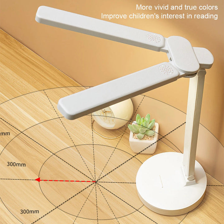 Justerbar Genopladelig LED Skrivebordslampe med Telefonholder