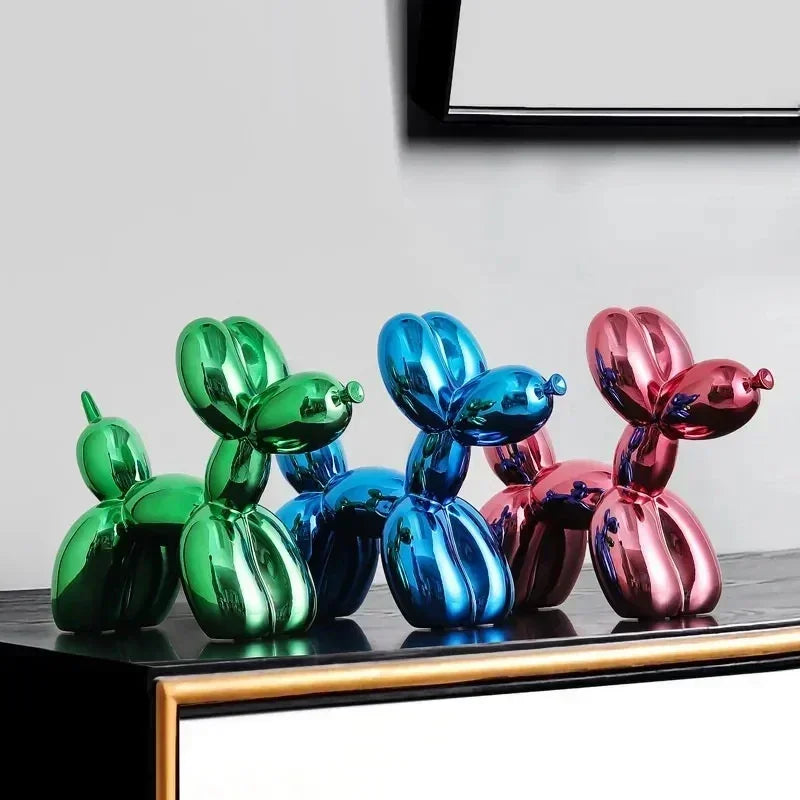 Håndlavet Harpiks Balloon Dog Skulptur i Moderne Design
