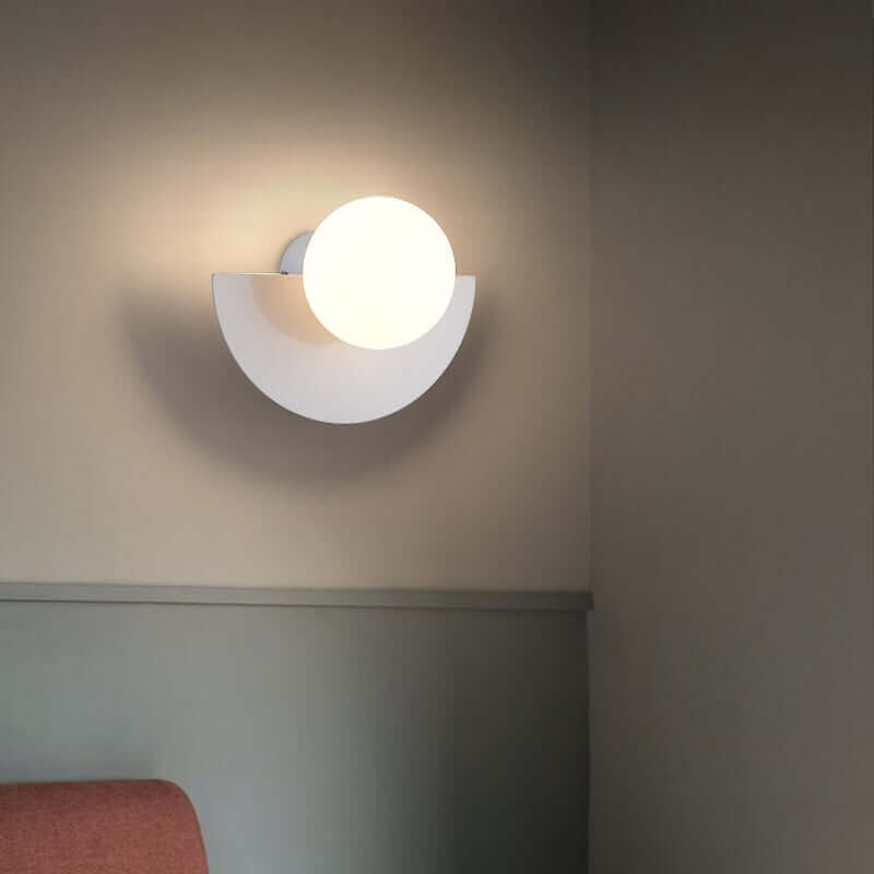 Halvmåne LED Væglampe med Touch-kontakt i Forskellige Farver