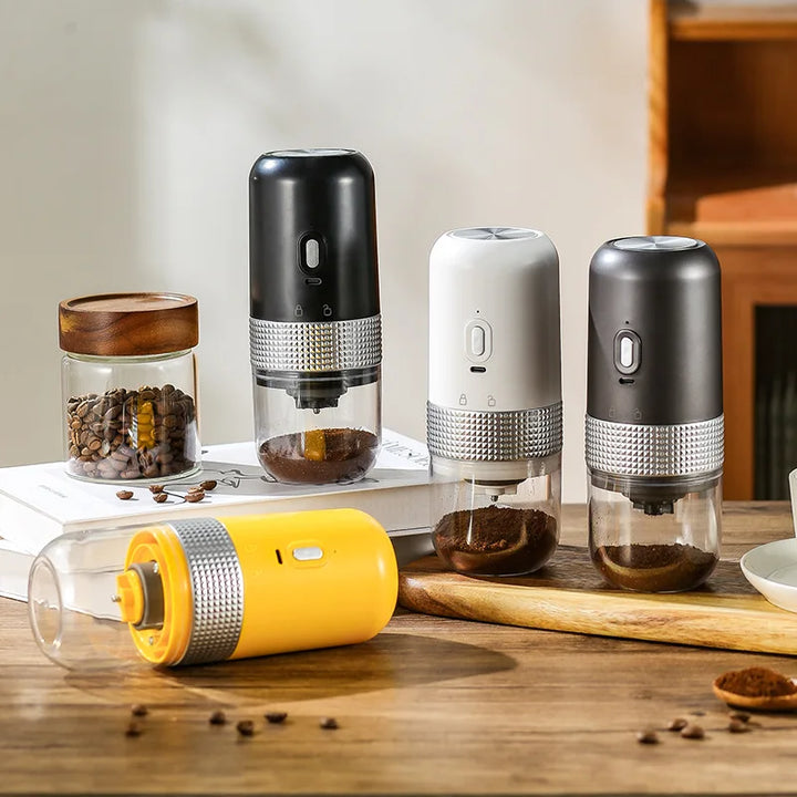 Kompakt Elektrisk Kaffekværn med USB Genopladeligt Batteri