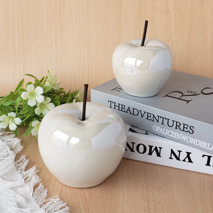 Translucent Apple Natbordlampe med LED-pære
