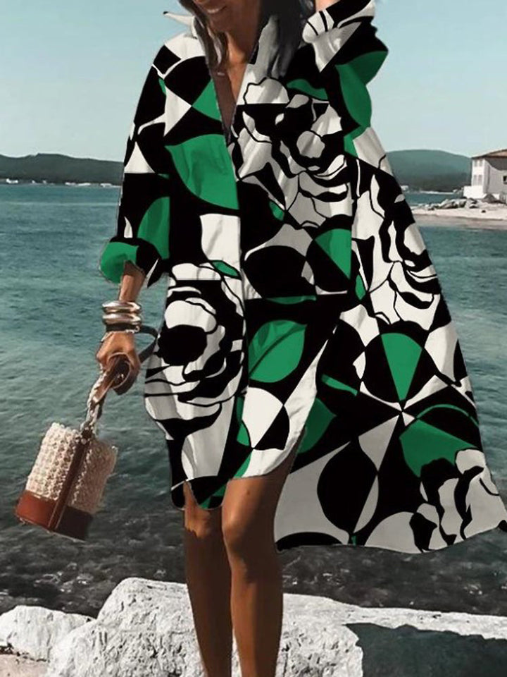 Mary™ | Sommer Midi Skjortekjole