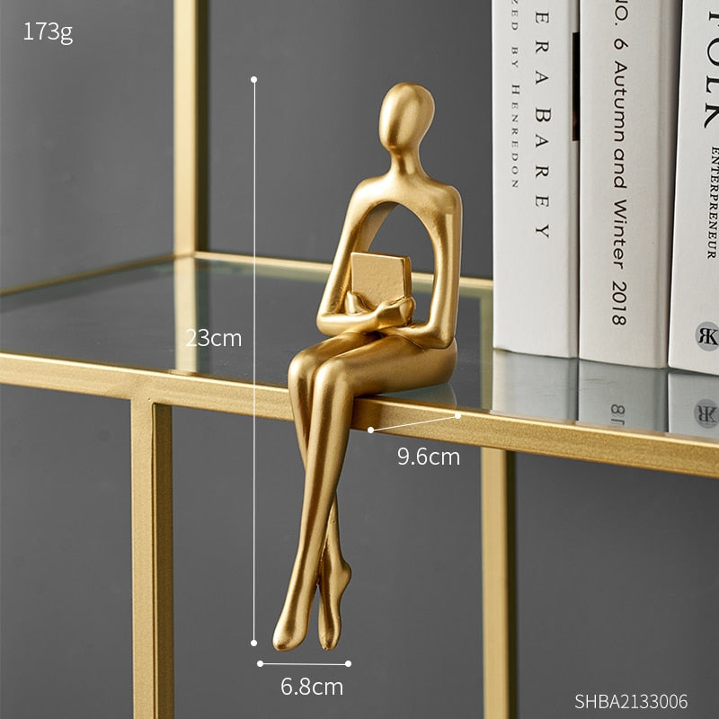 Moderne Abstrakt Skulptur i Harz med Mat Finish