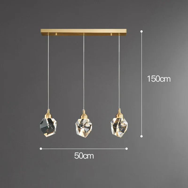 Elegant Krystal Pendel Lys med LED Pærer