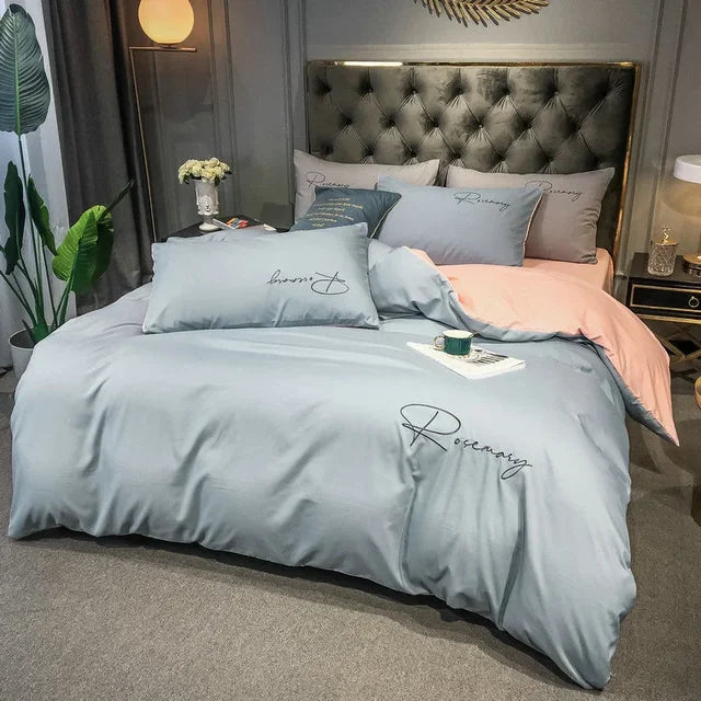 Elegant Broderet Dynecover i Premium Kvalitet