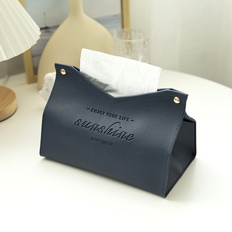 Elegant Kunstlæder Tissue Box til Moderne Indretning
