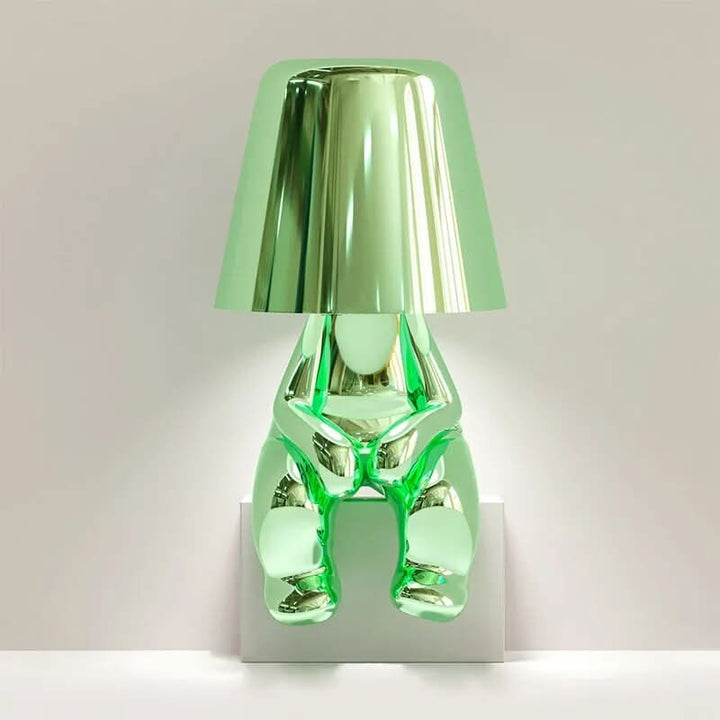 Thinker Bordlampe i Resin med Varm Hvid LED Lys