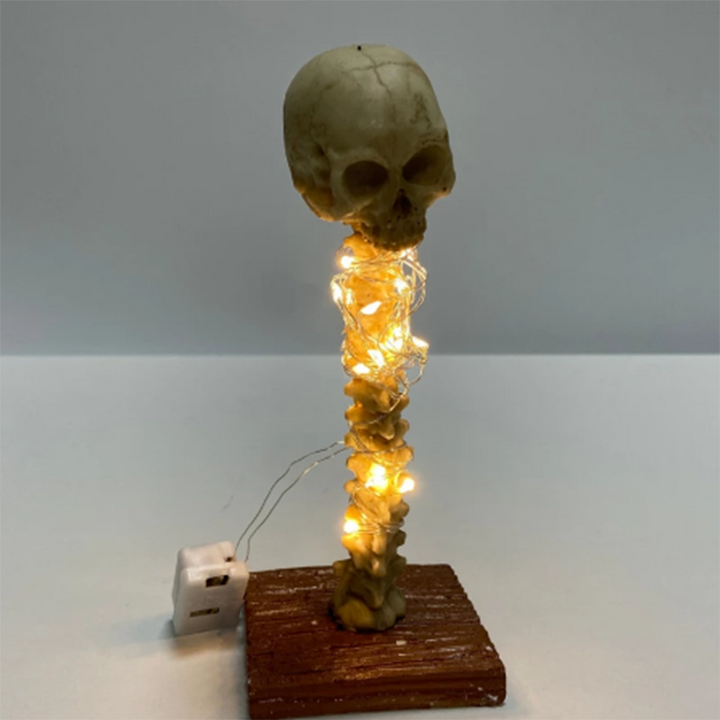 Skeletkranium Bordlampe med Skyggeprojektion