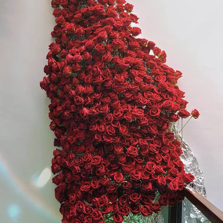 Realistisk Kunstig Rose Bouquet i Velvet - 20 Livagtige Blomster