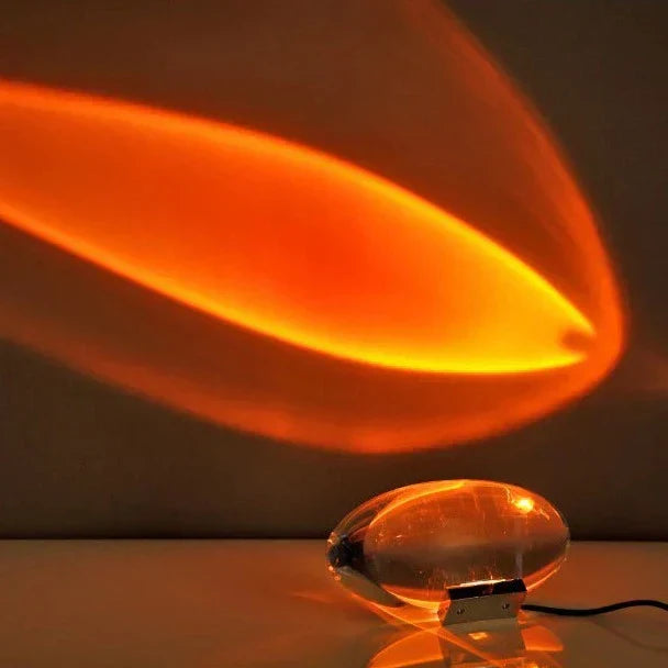 Krystal Bordlampe med Øje af Himlen Motiv