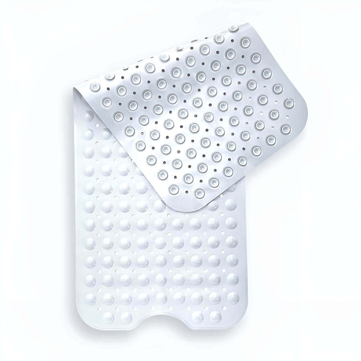 Antiskrid Silikone Bademåtte med Sugekopper - Transparent Design