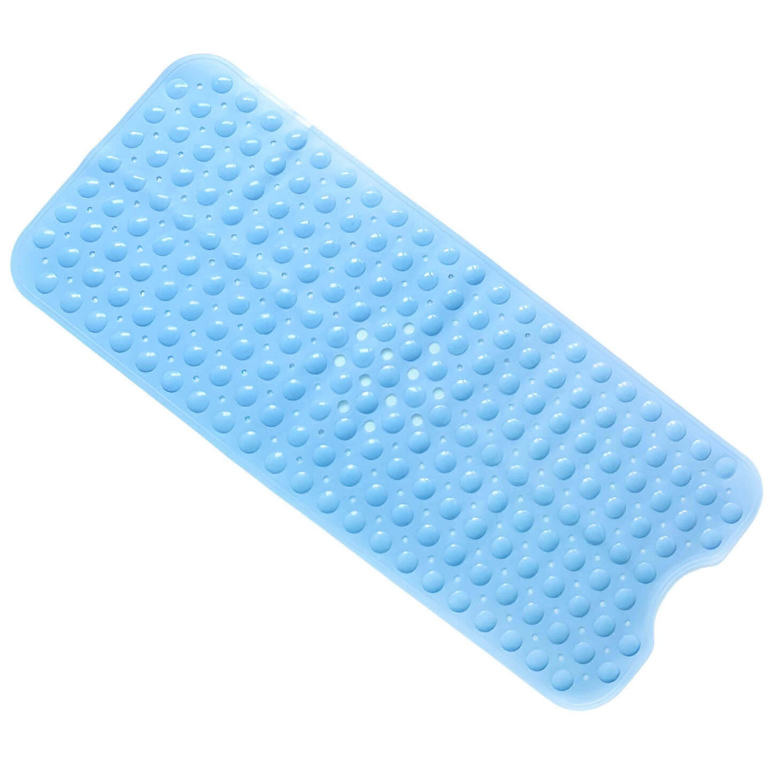 Antiskrid Silikone Bademåtte med Sugekopper - Transparent Design