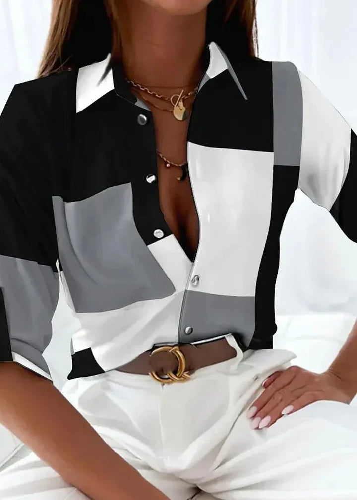 Viola™ | Trendy Trykt Bluse