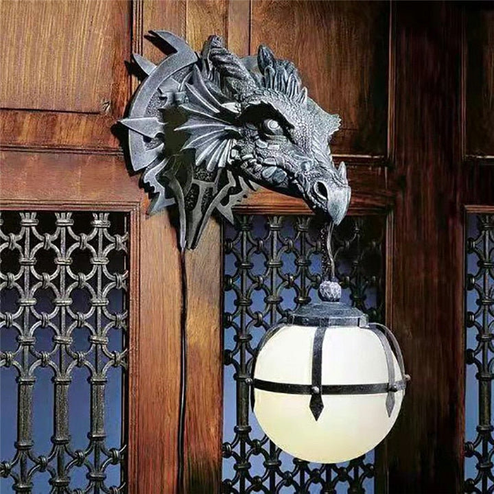 LED Dragehoved Lanterne til Halloween Dekoration