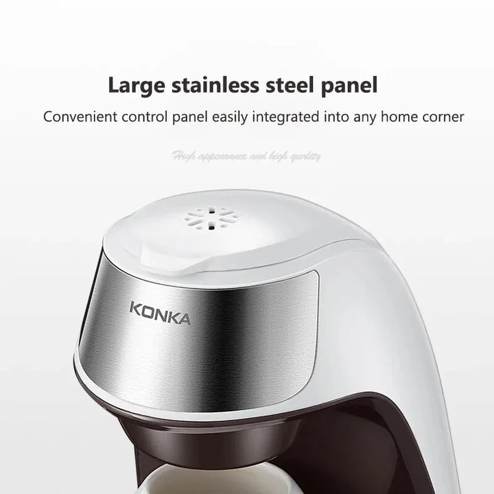 Kompakt 2-i-1 Kaffe- og Te-Maker med Hurtig Opvarmning, 300 ml
