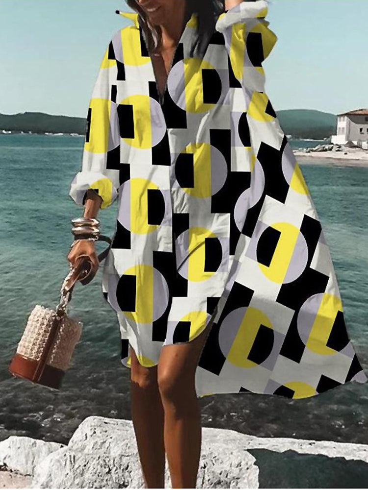 Mary™ | Sommer Midi Skjortekjole