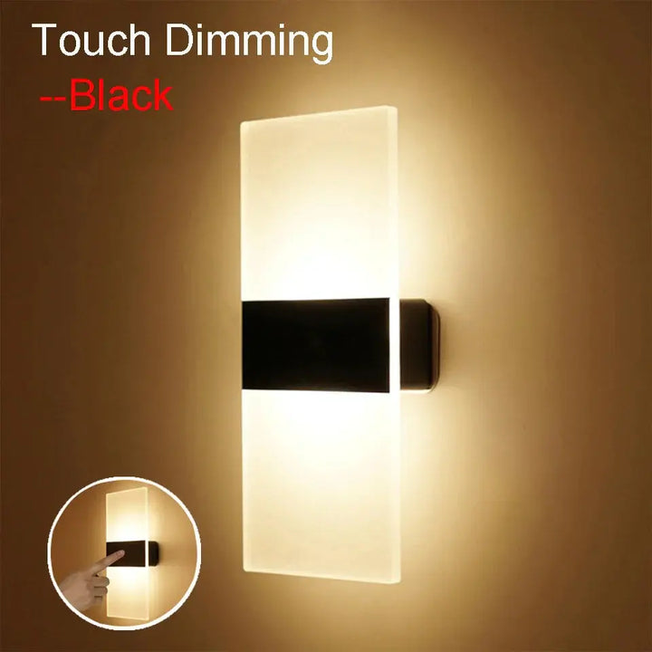 USB Genopladelig Touch Væglampe i Akryl Design